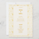 Search for art deco wedding programs Ceremony program