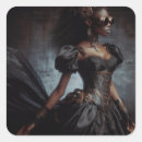 Search for lady square stickers Black