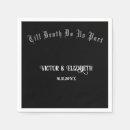Search for halloween wedding napkins Gothic