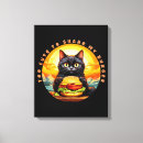 Search for black cat canvas prints Kitty