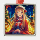 Search for winter christmas tree decorations Girl