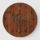 Search for carved wood clocks Deer