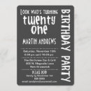 Search for 21 white birthday invitations Fun