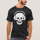Search for skull with headphones tshirts Bones