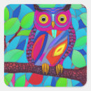 Search for colourful owl stickers Animals