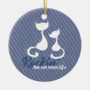 Search for cat silhouette christmas tree decorations Feline