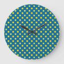 Search for polka dot clocks Yellow