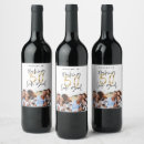 Search for 50th birthday wine labels Black and gold