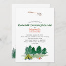 Search for backyard camping birthday invitations Watercolor