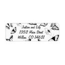 Search for rehearsal dinner return address labels Black and white