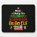 Search for christmas elf mouse mats Most