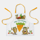 Search for healthy eating aprons Eat more vegetables