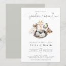 Search for gold gender reveal invitations Modern