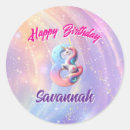 Search for 8th birthday stickers Rainbow