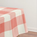 Search for orange and white tablecloths Chequered