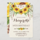 Search for sunflower 50th birthday invitations Surprise