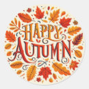 Search for happy autumn stickers Colourful