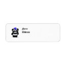 Search for cute panda bear return address labels Blue