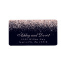 Search for rose gold confetti return address labels Chic
