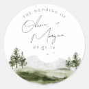 Search for mountain wedding stickers Rustic