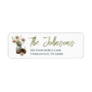 Search for with daisies return address labels Rustic