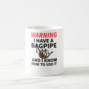 Search for bagpipes drinkware Bagpiper