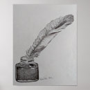 Search for pen and ink drawing posters Black and white