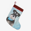 Search for schnauzer christmas stockings Dog