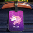 Search for unicorn luggage tags Cute