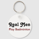 Search for men athlete key rings Badminton player
