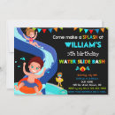 Search for waterslide party invitations Swimming