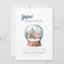 Search for snow much fun invitations Winter wonderland