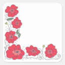 Search for poppy flower stickers Decorative