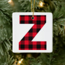 Search for lumberjack christmas tree decorations Red