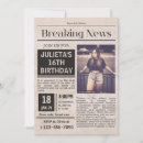 Search for newspaper birthday invitations Fun