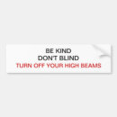 Search for blind bumper stickers Safety