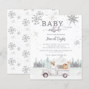 Search for bear 4x5 invitations Snowflakes