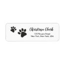 Search for animal paw print return address labels Paws