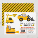 Search for construction baby shower invitations Boys