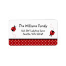 Search for red ladybug return address labels Black