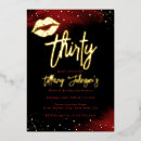 Search for red lips invitations Gold