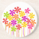 Search for flower drawing coasters Flowers