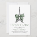 Search for parisian birthday invitations Elegant