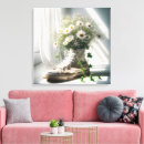 Search for white daisy canvas prints Bouquet
