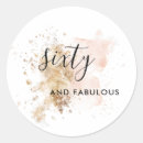 Search for fabulous stickers 60th birthday party