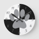 Search for paw print clocks Black