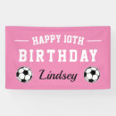 Search for soccer birthday banners Girl