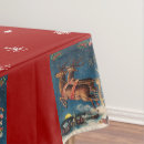 Search for retro christmas tablecloths Santa claus