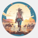 Search for western style stickers Cowgirl