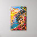Search for amalfi coast canvas prints Positano